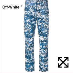 NEW OFF-WHITE TAPESTRY JEANS